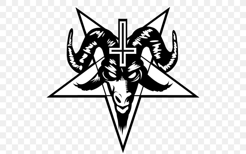 Pentagram Baphomet Satanism T-shirt, PNG, 512x512px, Pentagram, Art, Baphomet, Black, Black And White Download Free
