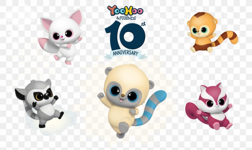 Stuffed Animals & Cuddly Toys YooHoo & Friends Aurora World, Inc. Ty Inc., PNG, 900x536px, Stuffed Animals Cuddly Toys, Animal Figure, Animation, Aurora World Inc, Carnivoran Download Free