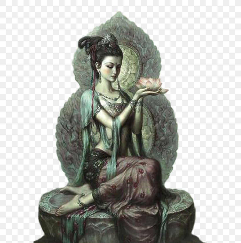 Dunhuang Guanyin Buddhism Reiki Goddess, PNG, 591x827px, Dunhuang, Art, Artwork, Bodhisattva, Bronze Download Free