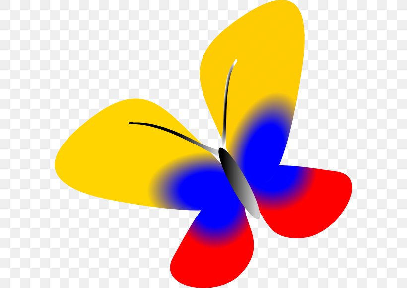Flag Of Colombia Clip Art, PNG, 600x580px, Colombia, Butterfly, Flag, Flag Of Colombia, Flower Download Free