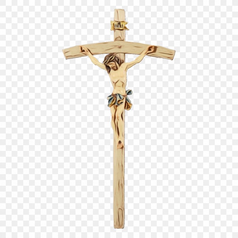 Religious Item Cross Crucifix Symbol Artifact, PNG, 1000x1000px, Watercolor, Artifact, Cross, Crucifix, Paint Download Free