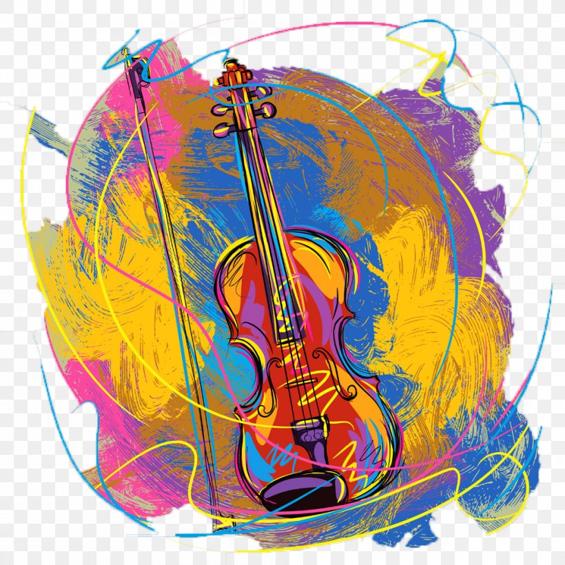Violin Drawing Illustration, PNG, 1000x1000px, Watercolor, Cartoon, Flower, Frame, Heart Download Free