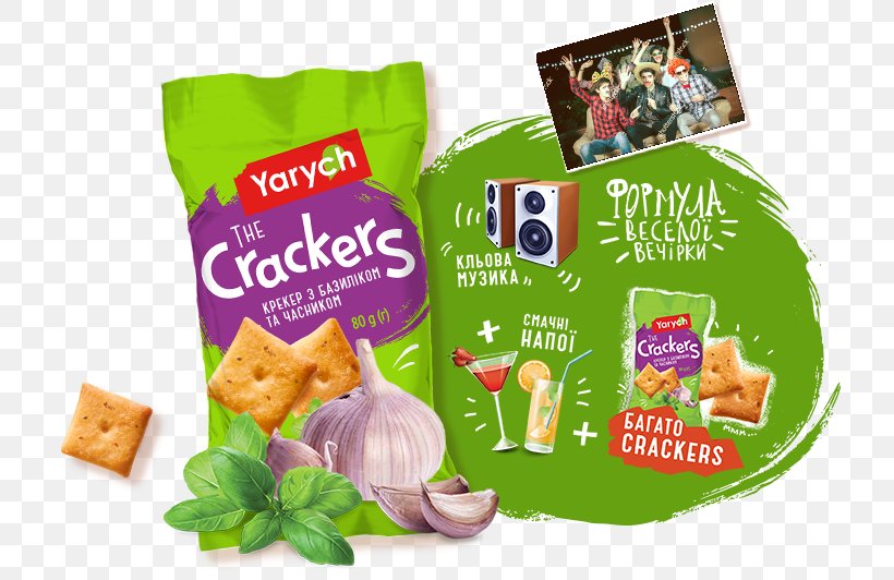 Yarych Confectionery Factory Cracker Biscuits Garlic, PNG, 723x532px, Cracker, Basil, Biscuits, Confectionery, Convenience Food Download Free