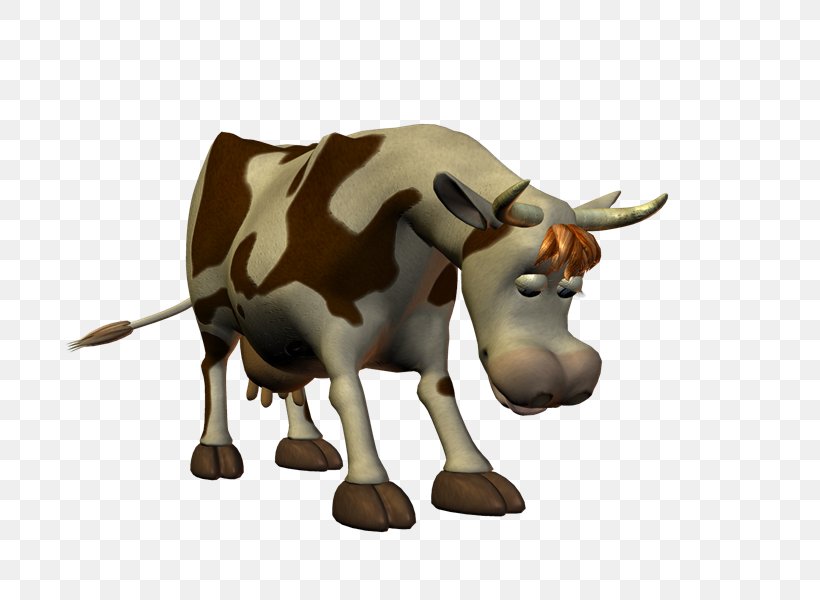 Dairy Cattle Ox Bull Horn, PNG, 800x600px, Dairy Cattle, Animal Figure, Animated Cartoon, Bull, Cattle Download Free