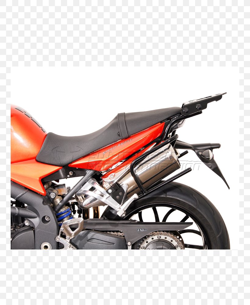 Exhaust System Saddlebag Triumph Motorcycles Ltd Triumph Speed Triple, PNG, 750x1000px, Exhaust System, Appurtenance, Automotive Exhaust, Automotive Exterior, Car Download Free