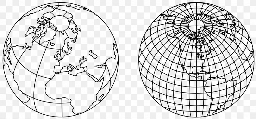 Globe Mercator Projection Map World Clip Art, PNG, 2400x1118px, Globe, Atlas, Auto Part, Black And White, Drawing Download Free