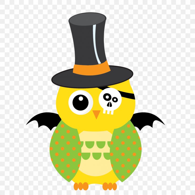 Owl Halloween, PNG, 1000x1000px, Owl, Beak, Bird, Bird Of Prey, Halloween Download Free
