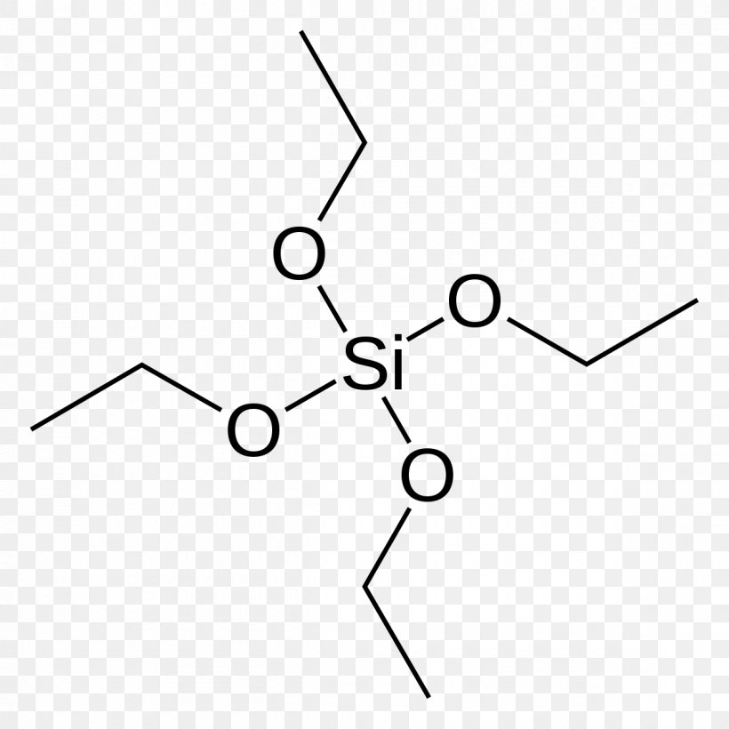 Tetraethyl Orthosilicate Silicic Acid Alcossisilani, PNG, 1200x1200px, Tetraethyl Orthosilicate, Alkoxide, Area, Black, Black And White Download Free