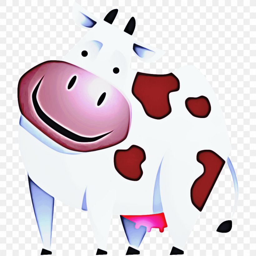 Tooth Cartoon, PNG, 1024x1024px, Snout, Bovine, Cartoon, Character, Dairy Cow Download Free