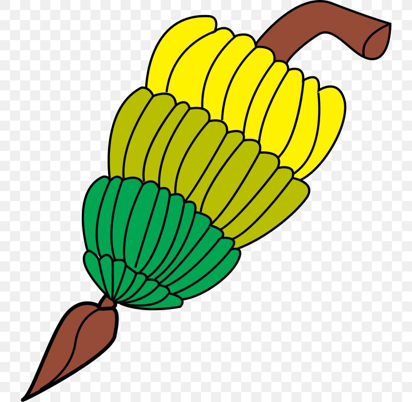 Banana Food Fruit Clip Art, PNG, 738x800px, Banana, Artwork, Attribution, Flower, Food Download Free