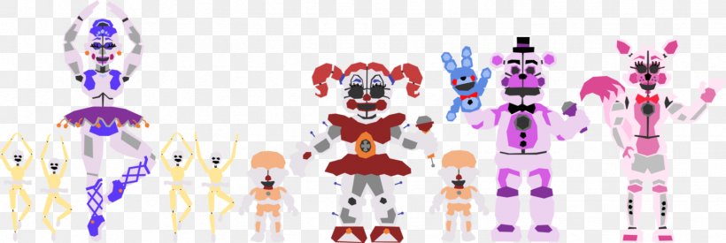 Five Nights At Freddy's: Sister Location Circus Entertainment Infant, PNG, 1541x518px, Watercolor, Cartoon, Flower, Frame, Heart Download Free