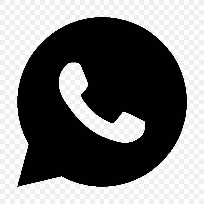 Whatsapp, PNG, 900x900px, Whatsapp, Black And White, Icon Design, Logo, Silhouette Download Free