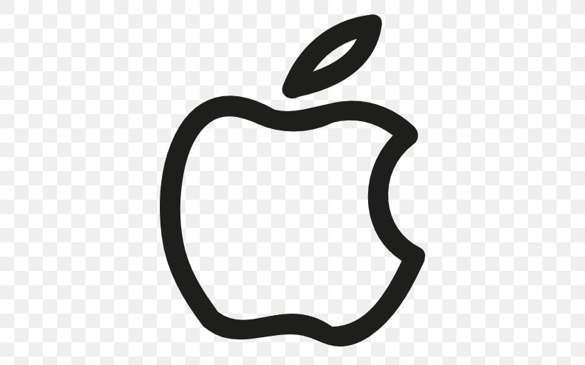 Apple Logo Drawing, PNG, 512x512px, Apple, Black, Black And White, Brand, Drawing Download Free