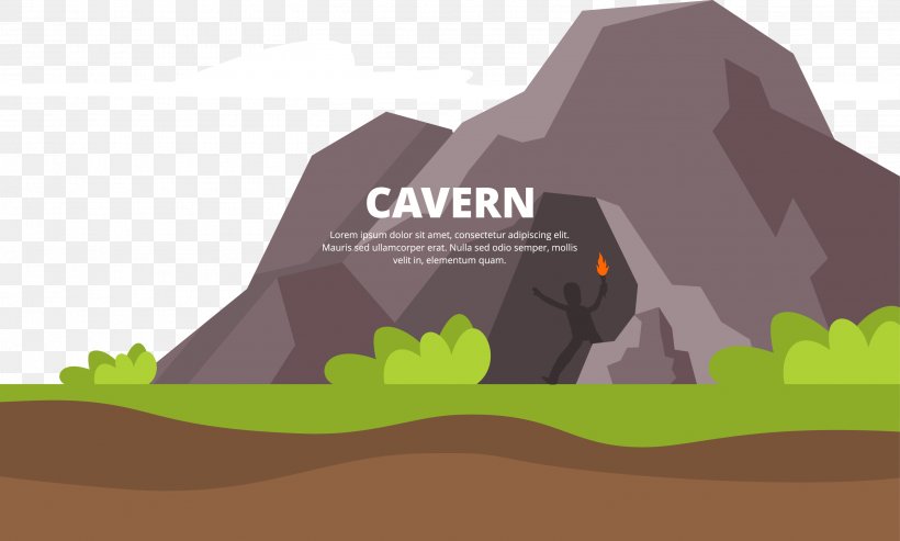 Cave Cartoon, PNG, 2917x1756px, Cave, Brand, Cartoon, Drawing, Hill Download Free