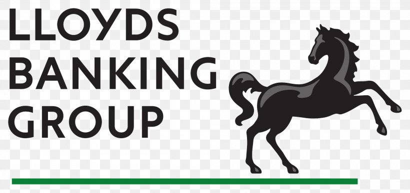 Mustang Lloyds Banking Group Logo, PNG, 2000x944px, Mustang, Bank, Black And White, Brand, Colt Download Free