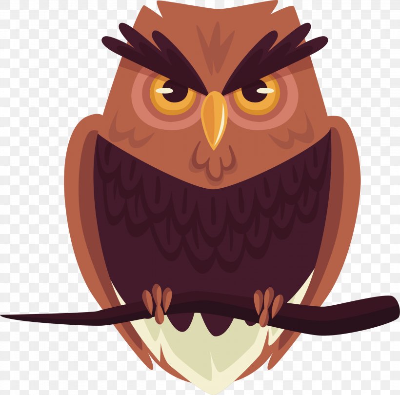Owl Bird, PNG, 2594x2565px, Bird, Animal, Beak, Bird Of Prey, Cartoon Download Free