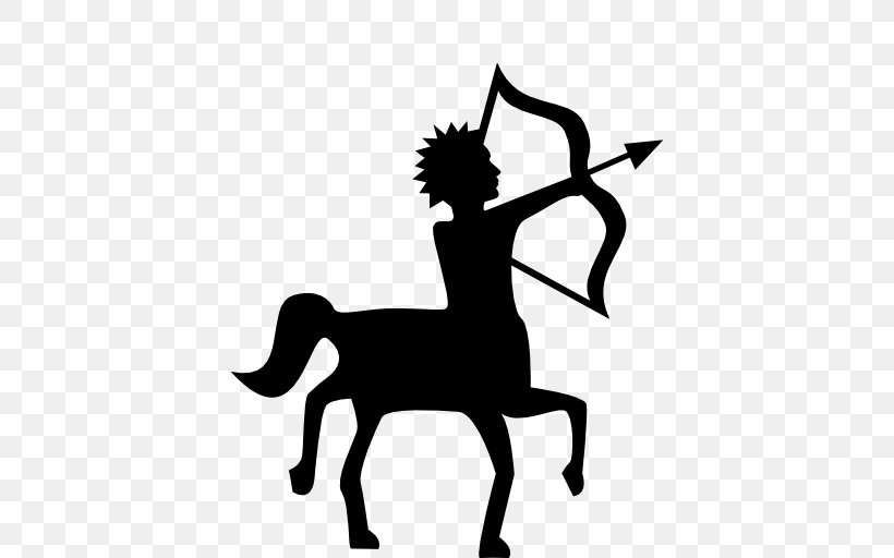 Sagittarius Symbol Zodiac Gemini Astrological Sign, PNG, 512x512px, Sagittarius, Aries, Astrological Sign, Black And White, Cancer Download Free