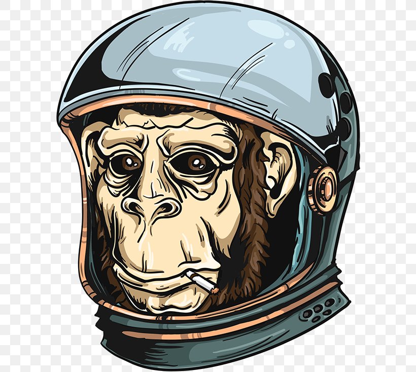 Chimpanzee Ham Ape Bicycle Helmets, PNG, 600x733px, Chimpanzee, Ape, Art, Astronaut, Bicycle Clothing Download Free