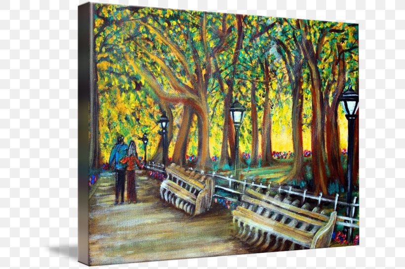Painting Central Park Gallery Wrap Canvas, PNG, 650x544px, Painting, Art, Canvas, Central Park, Gallery Wrap Download Free