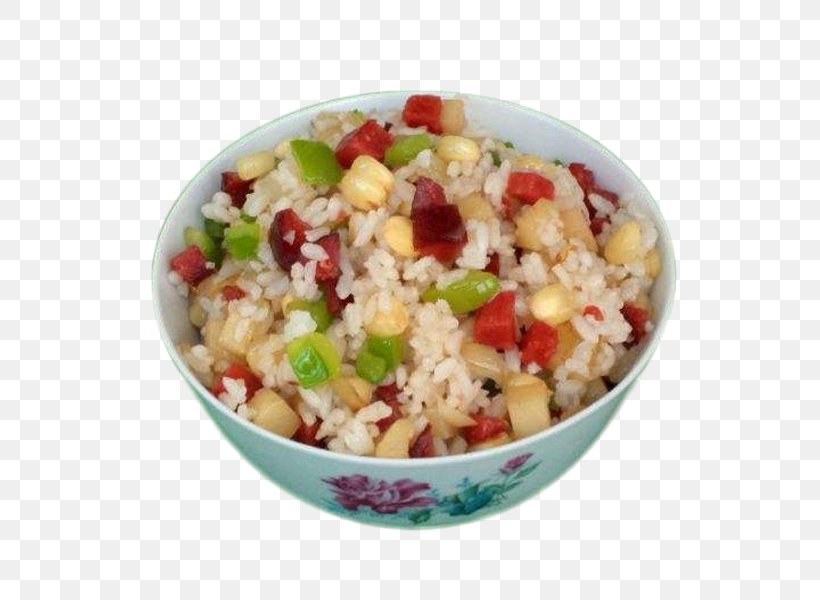 Sausage Fried Rice Ham And Eggs Bacon, PNG, 701x600px, Sausage, Bacon, Commodity, Cooked Rice, Couscous Download Free