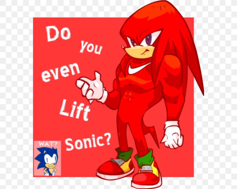 Knuckles The Echidna Sonic The Hedgehog Sonic Adventure 2 Sonic Boom: Rise Of Lyric Sonic & Knuckles, PNG, 592x653px, Watercolor, Cartoon, Flower, Frame, Heart Download Free