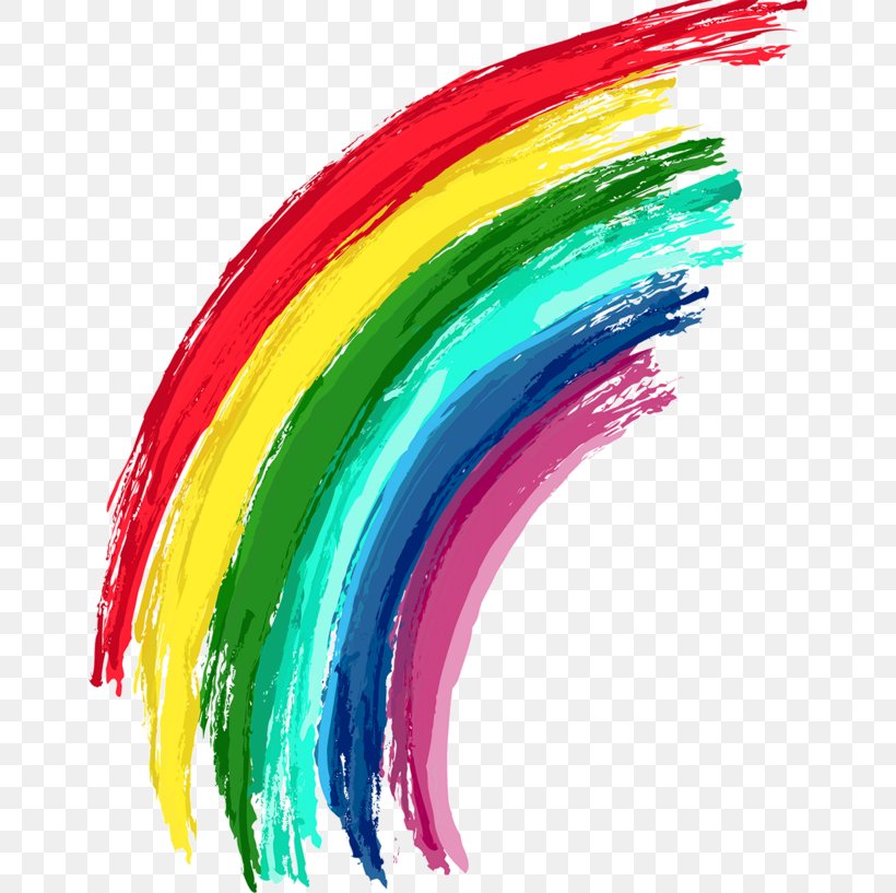 Rainbow Graphic Design Color, PNG, 658x817px, Rainbow, Color, Feather, Raster Graphics, Wing Download Free