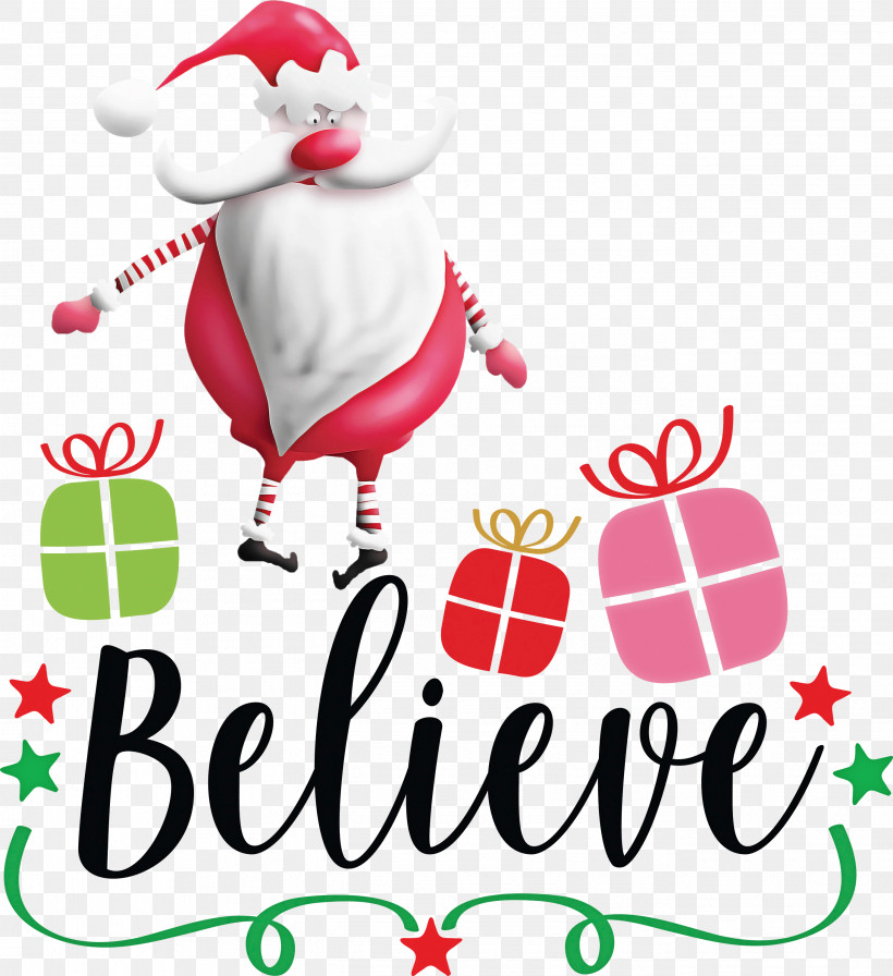 Believe Santa Christmas, PNG, 2745x3000px, Believe, Christmas, Christmas Day, Christmas Ornament, Christmas Ornament M Download Free