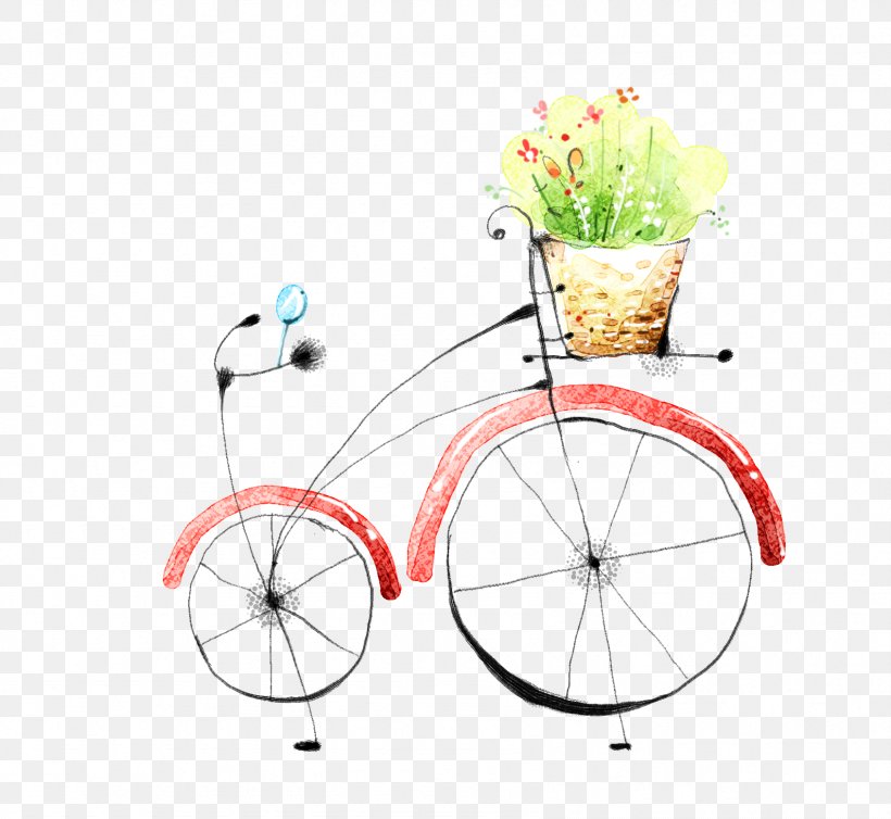 Bicycle Illustration, PNG, 1691x1556px, Bicycle, Bicycle Accessory, Bicycle Frame, Bicycle Part, Bicycle Wheel Download Free