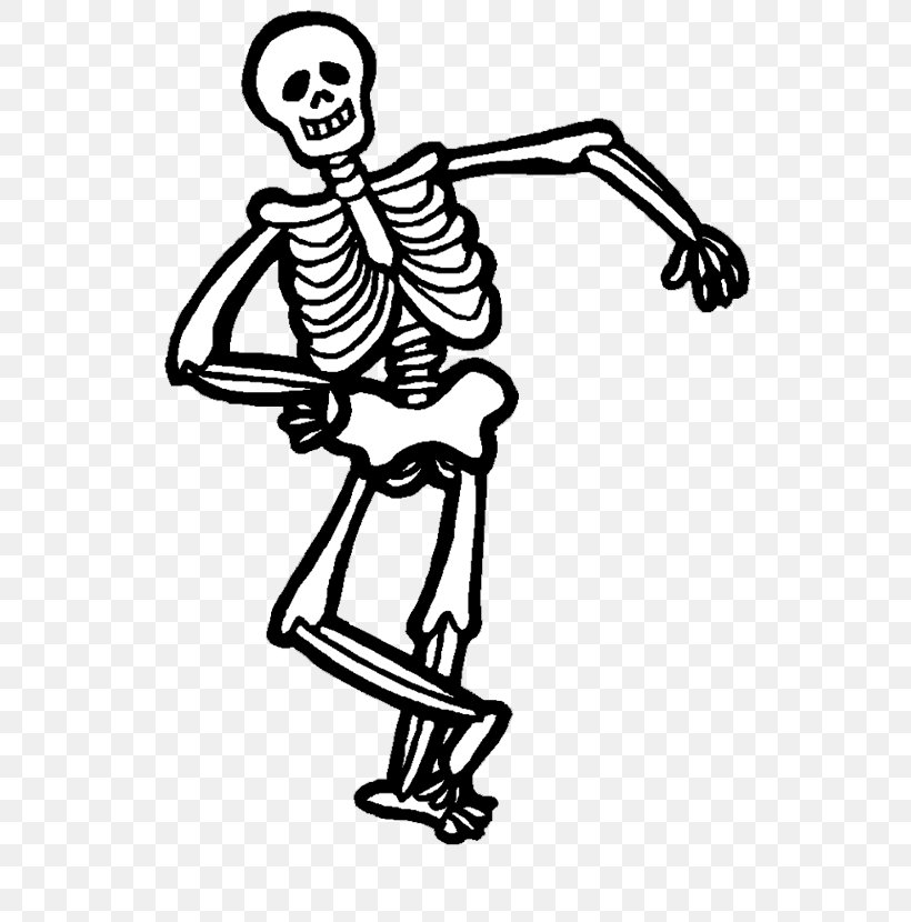 Halloween Human Skeleton Skull Clip Art, PNG, 576x830px, Halloween, Arm, Art, Artwork, Black And White Download Free