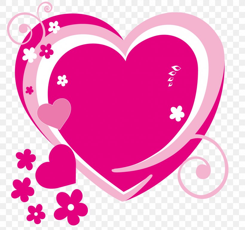 Pink Heart, PNG, 1716x1612px, Watercolor, Cartoon, Flower, Frame, Heart Download Free