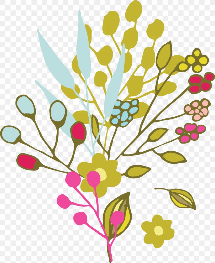 Floral Design Illustration Flower, PNG, 1697x2082px, Floral Design, Artwork, Branch, Cartoon, Cut Flowers Download Free