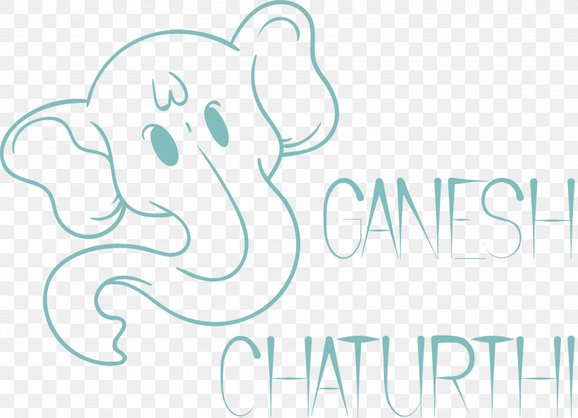 Logo Text Cartoon Font Area, PNG, 3000x2174px, Ganesh Chaturthi, Area, Cartoon, Chavathi, Chouthi Download Free