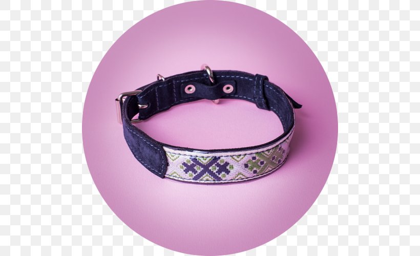Dog Collar, PNG, 500x500px, Dog Collar, Collar, Dog, Magenta, Purple Download Free