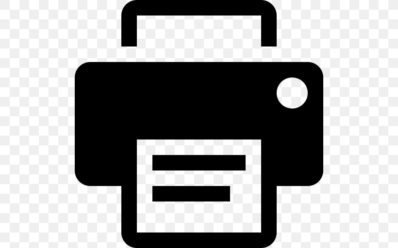 Hewlett-Packard Printer Clip Art, PNG, 512x512px, Hewlettpackard, Black, Black And White, Logo, Printer Download Free