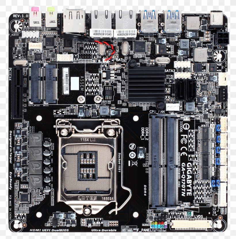 Intel Motherboard Gigabyte Technology LGA 1151 DDR4 SDRAM, PNG, 986x1000px, Intel, Central Processing Unit, Computer, Computer Accessory, Computer Component Download Free