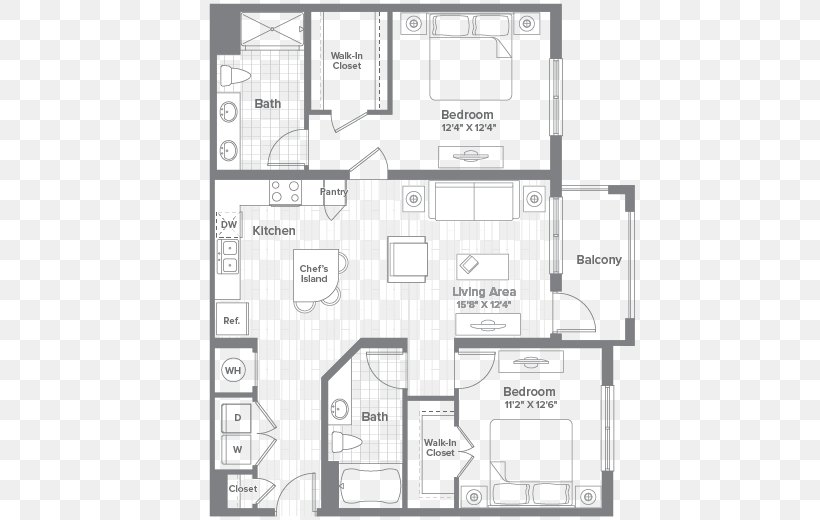Jefferson Palm Beach Apartment House Renting Home, PNG, 650x520px, Apartment, Area, Bedroom, Diagram, Drawing Download Free