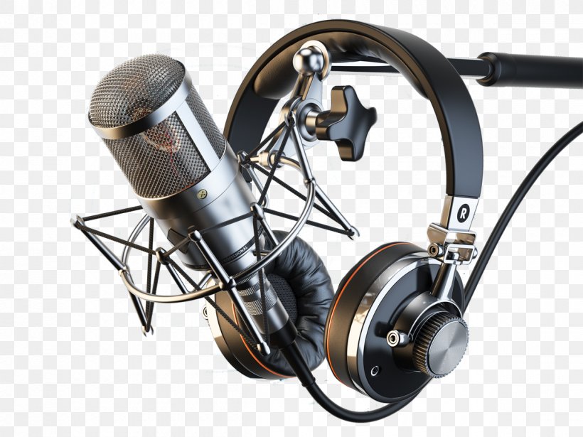 Microphone Headphones Audio Recording Studio Sound Recording And Reproduction, PNG, 1200x900px, Watercolor, Cartoon, Flower, Frame, Heart Download Free