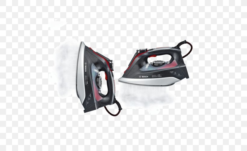 Clothes Iron Ironing Robert Bosch GmbH Vapor Steam, PNG, 500x500px, Clothes Iron, Automotive Exterior, Black Red White, Hardware, Iron Download Free