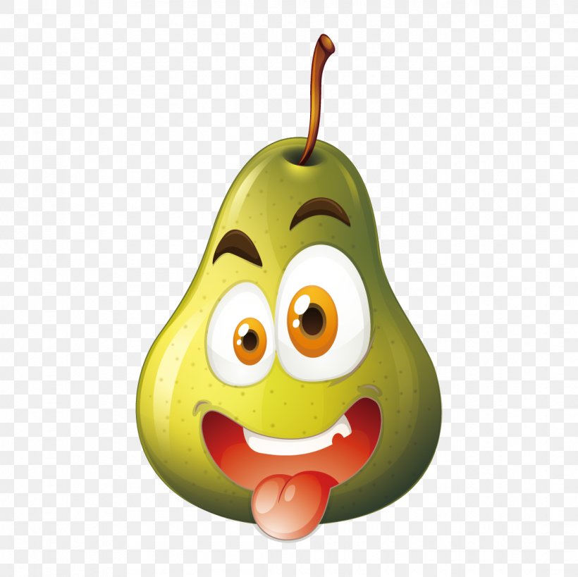 Euclidean Vector Pear Illustration, PNG, 1135x1134px, Pear, Apple, Dessin Animxe9, Drawing, Face Download Free