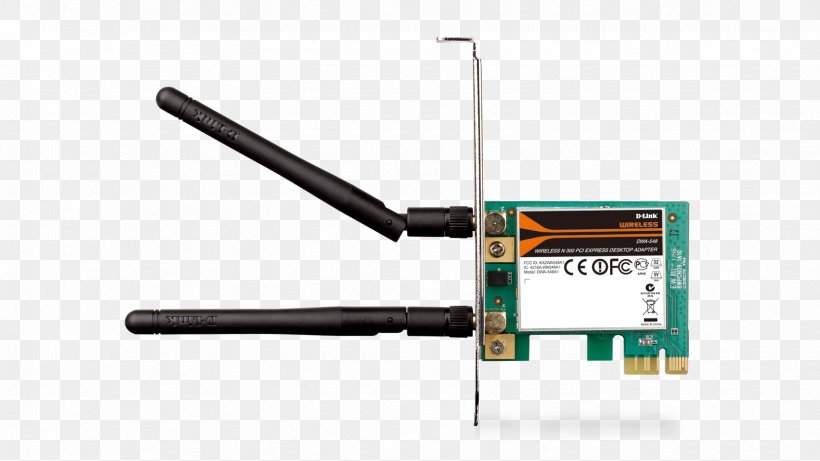 PCI Express Conventional PCI Adapter D-Link IEEE 802.11n-2009, PNG, 1664x936px, Pci Express, Adapter, Computer Hardware, Computer Network, Conventional Pci Download Free