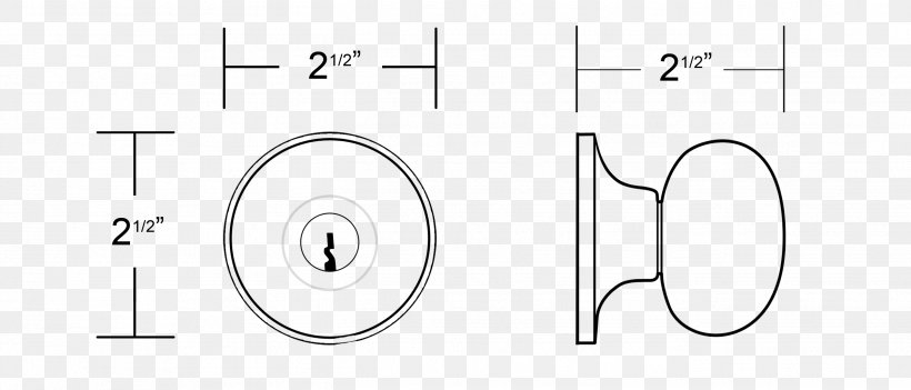 Door Handle Drawing Circle, PNG, 2698x1155px, Door Handle, Area, Black And White, Brand, Diagram Download Free