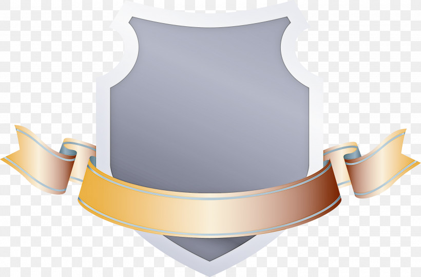 Emblem Ribbon, PNG, 3000x1972px, Emblem Ribbon, Metal, Neck, Shield Download Free
