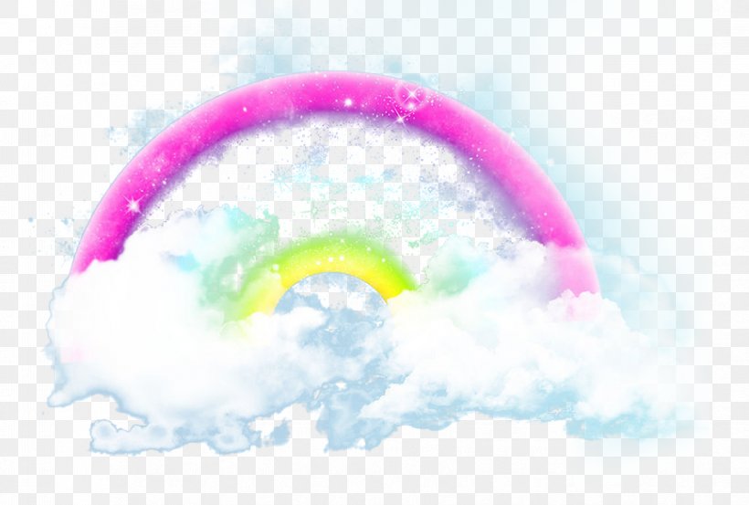 Sky Cloud Rainbow Cartoon, PNG, 867x585px, Sky, Atmosphere Of Earth, Cartoon, Cloud, Cloud Iridescence Download Free