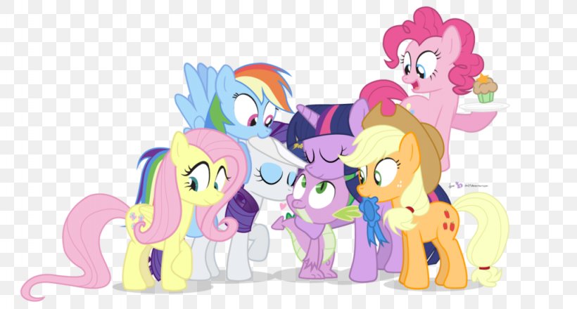 Spike Applejack Pinkie Pie Rainbow Dash Twilight Sparkle, PNG, 1024x550px, Watercolor, Cartoon, Flower, Frame, Heart Download Free