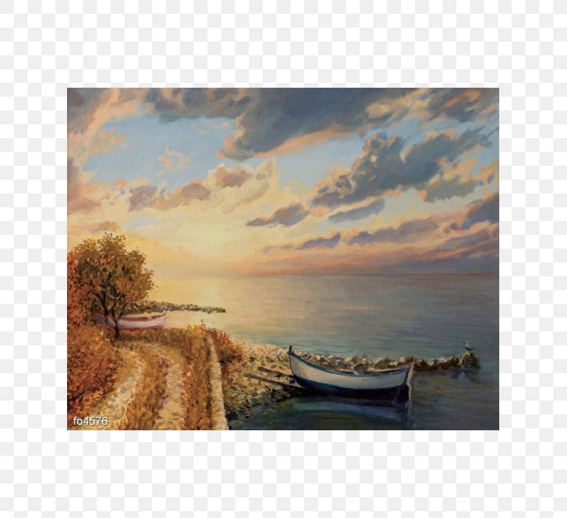 Oil Painting By The Seashore Canvas, PNG, 625x750px, Painting, Calm, Canvas, Canvas Print, Coast Download Free