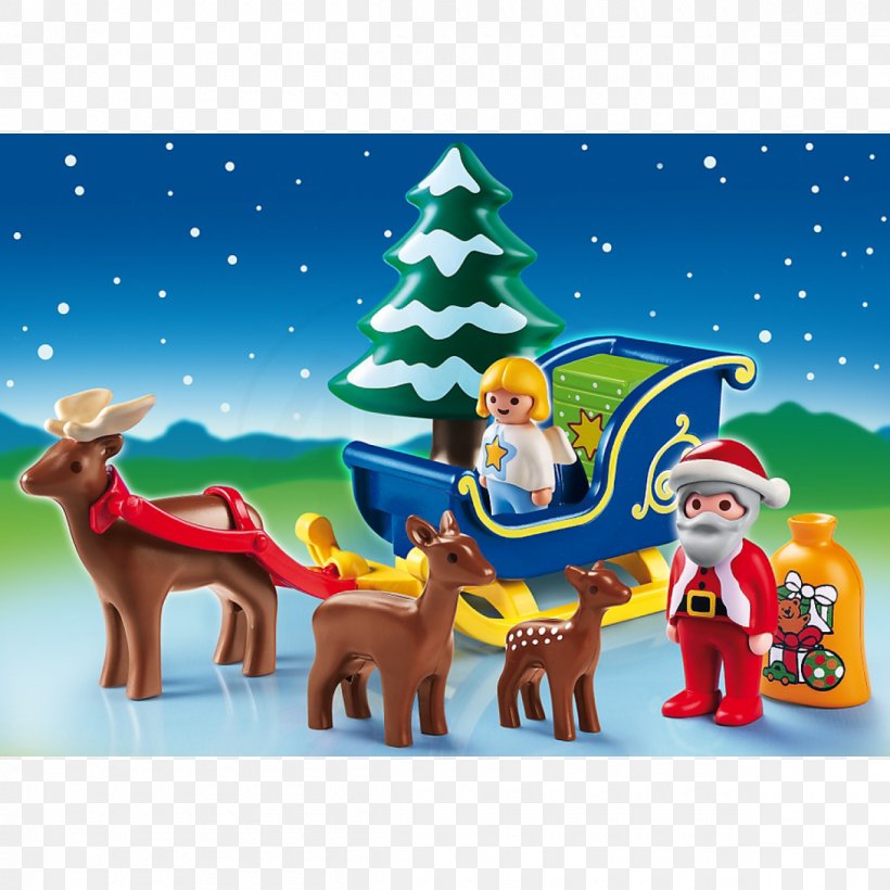 Santa Claus Playmobil Toy Sled Reindeer, PNG, 1200x1200px, Santa Claus, Advent Calendars, Child, Christmas, Christmas Decoration Download Free