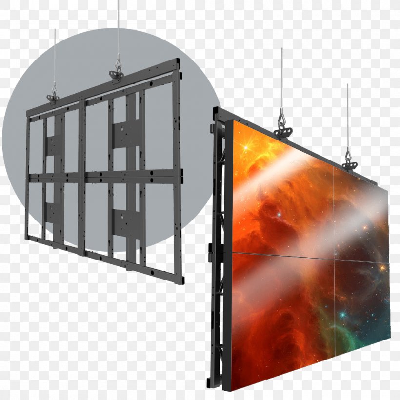 Video Wall Liquid-crystal Display Light-emitting Diode LED Display, PNG, 1000x1000px, 4k Resolution, Video Wall, Digital Signs, Display Device, Framing Download Free