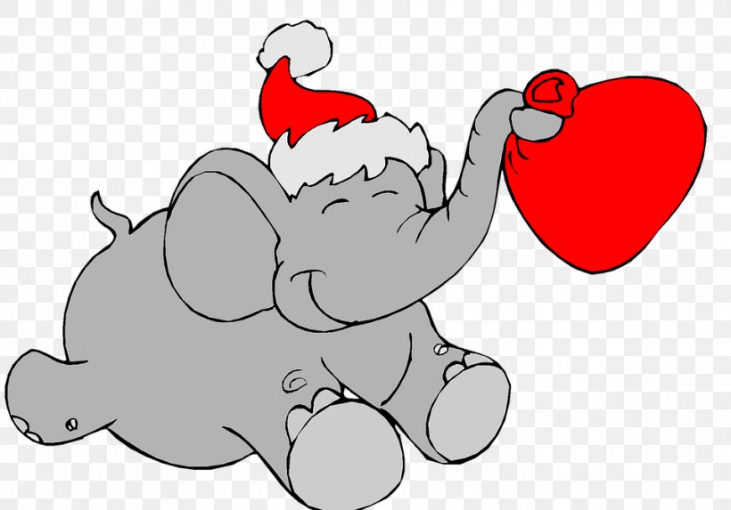 Santa Claus Christmas Ornament White Elephant Gift Exchange, PNG, 960x671px, Watercolor, Cartoon, Flower, Frame, Heart Download Free