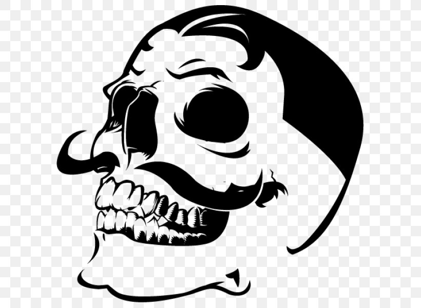 Sticker Skull Decal Tattoo Sketch, PNG, 600x600px, Sticker, Adhesive, Artwork, Black, Black And White Download Free