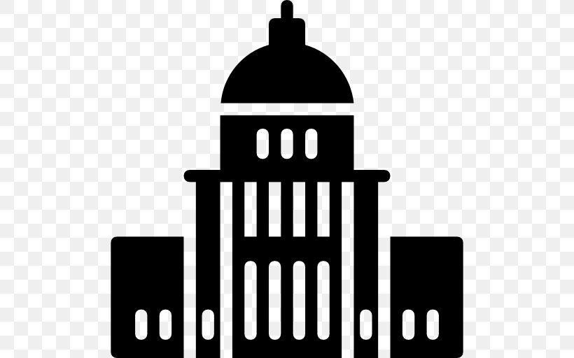 Building Government, PNG, 512x512px, Building, Black, Black And White, Brand, Government Download Free